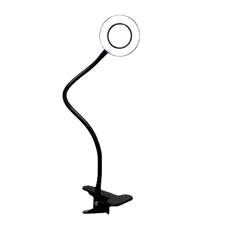 Новинка, складная мини светодиодная лампа для чтения книг, USB перезаряжаемая Закладка, детская книжная лампа для чтения, черное кольцо, железный DC 80