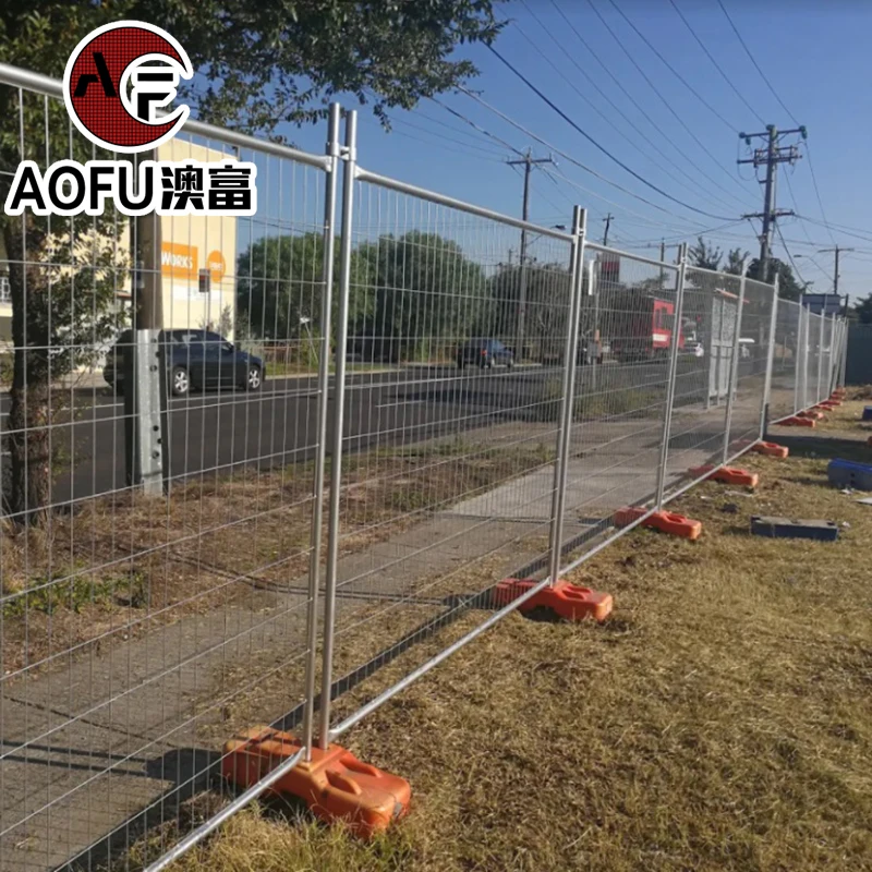 Заводская цена, оцинкованный Австралийский временный забор, высококачественный индивидуальный забор с порошковым покрытием и портативный забор безопасности