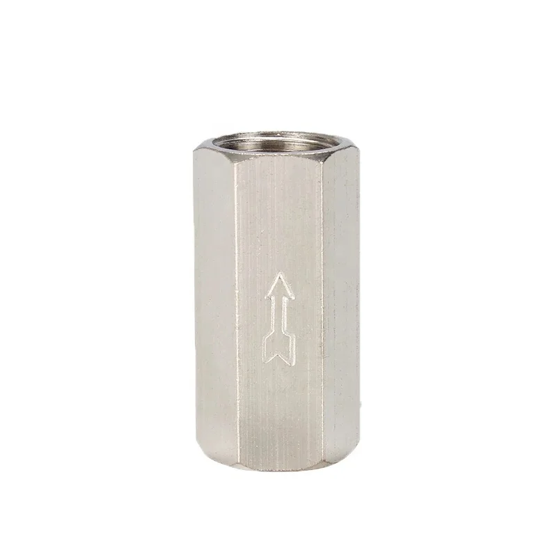 Air water oil gas full port one way non-return valve,Female thread brass pneumatic check valve,CV single direction valve