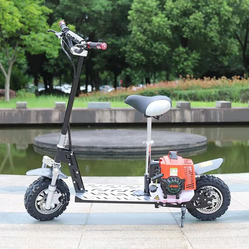 X6 Upgrade High Quality Scooter Gas 50cc Mini Folding 2 Stroke Gas Scooters For Adults