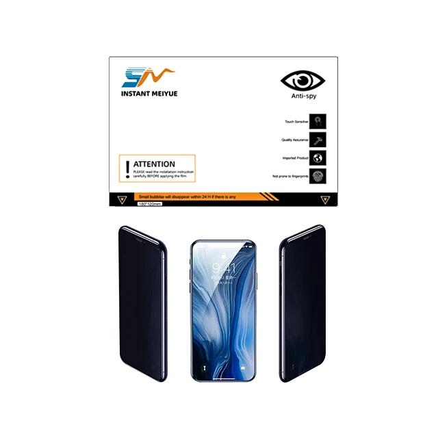 Anti Water Hydrogel Film Screen Protector for Cutting Machine Plotter Ultra Thin Matte Privacy Tpu Customized Mobile Phone SM