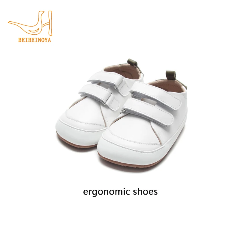 Babyhappy 2024 New Customization Little Feet Friendly Barefoot Kids Shoes Wide Toe Ergonomic Leather Shoe Sneaker