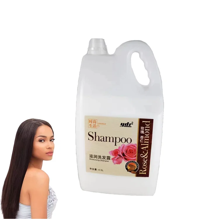 Оптовая продажа шампунь с розовым миндалем большого размера для гостиниц парикмахерской объемом 4 5 л
