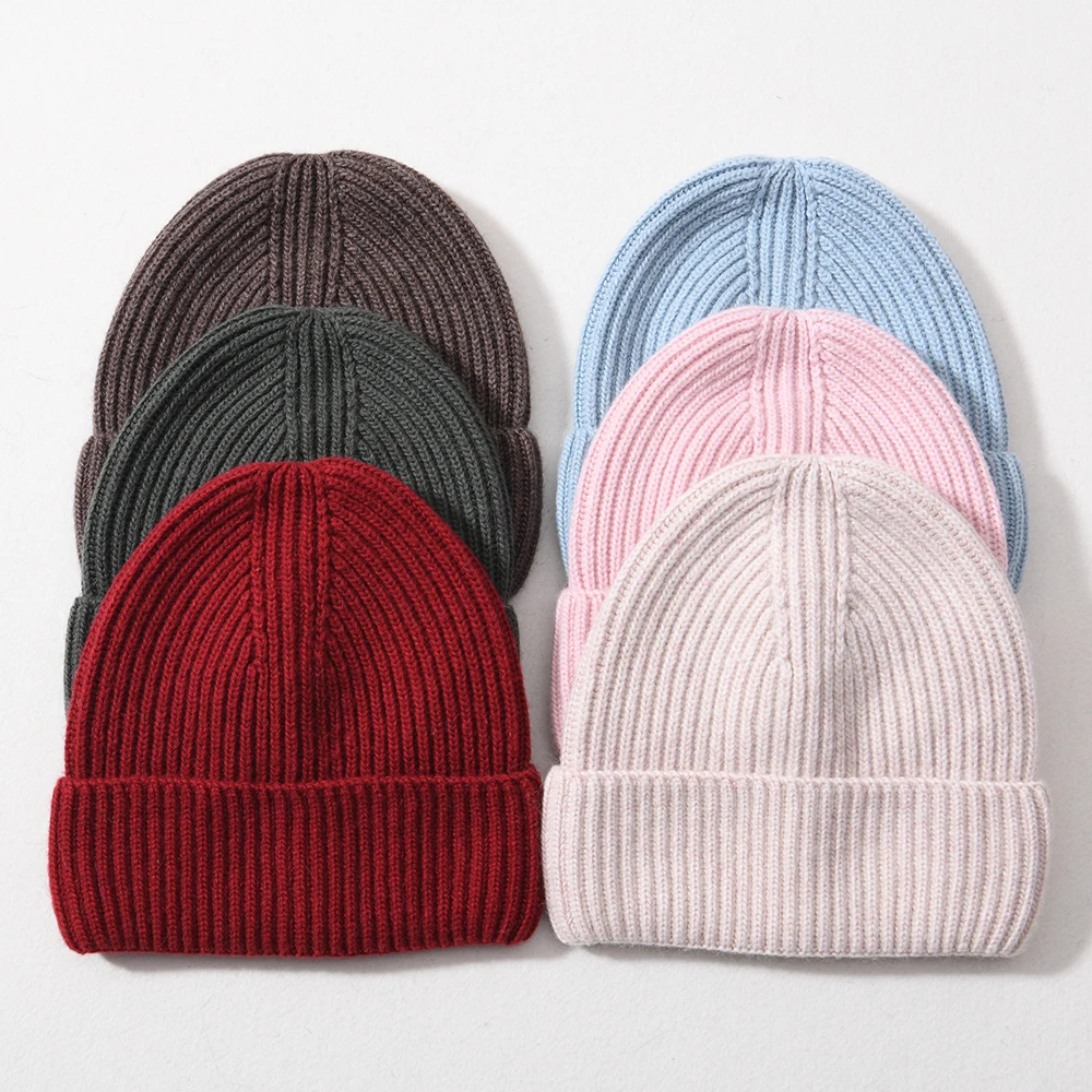 Factory Price Unisex Women Men Satin-lined-beanie Thick Wool Satin Hat for Women Knitted Beanies with Silk Lining Inside