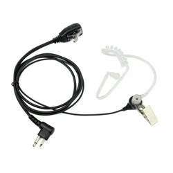 Retevis M1 connector 2 Pin PTT MIC Noise Reduction Acoustic Tube Inera Earpiece Headset For Motorola GP68/GP88/GP300/2000/CT150/