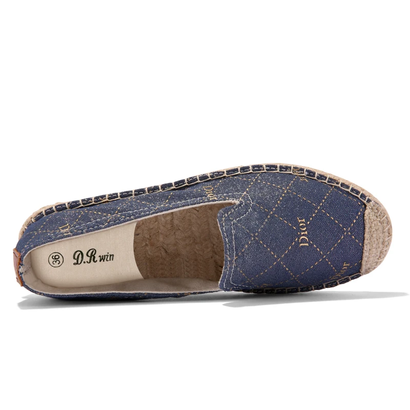 Drop Shipping Women Espadrilles Flat Lifestyle Shoes Women Jute Sole