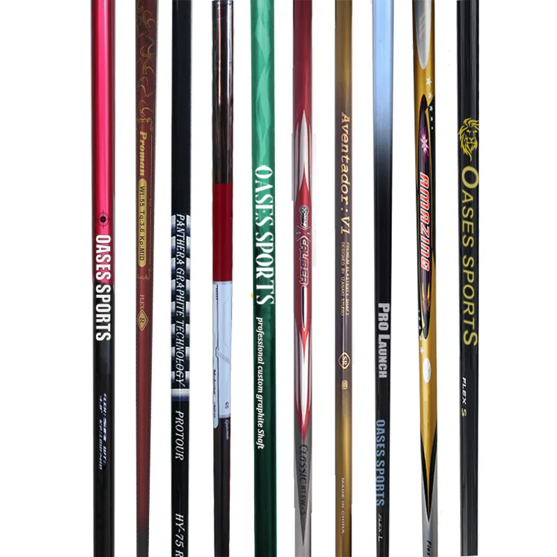 35 37 39 40 41 44 inch Chrome Colorful Plating Stepped or Stepless Iron Steel Golf Club Shafts
