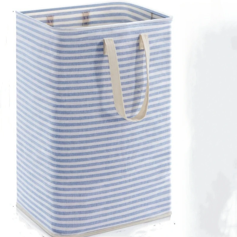 Capacity fabric  Rope Woven foldable cotton organizer laundry basket hamperwith lids  for baby blanket Storage