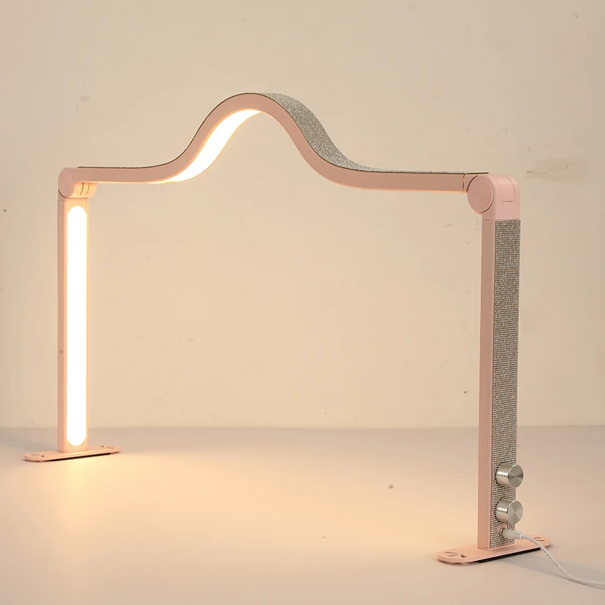 Half moon desktop nail lamp beautiful eyelash lamp salon desktop Led nail lamp
