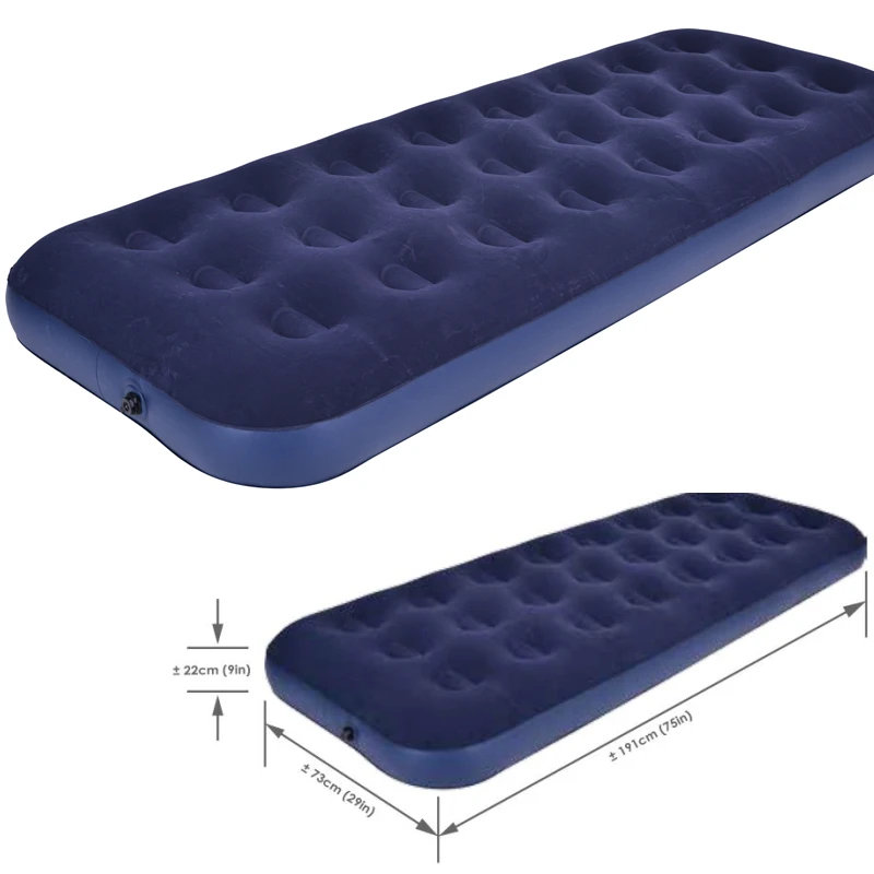 Jilong Avenli 20411 Flocked Airbed(Single Size) 191cm*73cm*22cm Inflatable Airbed furniture air mattress