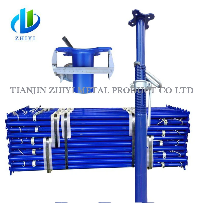 3.5 meter sri lanka steel roof propping builders scaffolding pole pipe concrete suspended prop jeck wall panel system