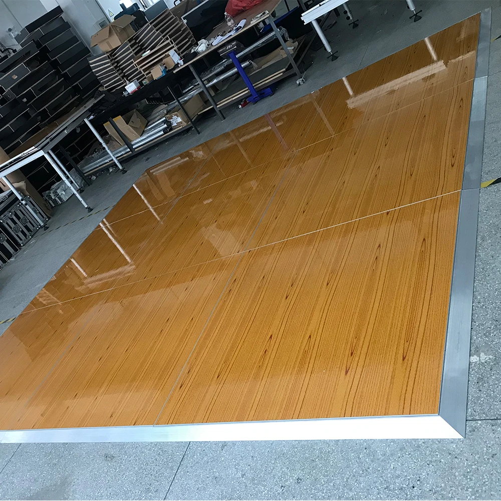 ANYCASE Wood flooring 4x4 Easy Install 3x3 Plywood Outdoor Wood Tent dance floor for weddings events
