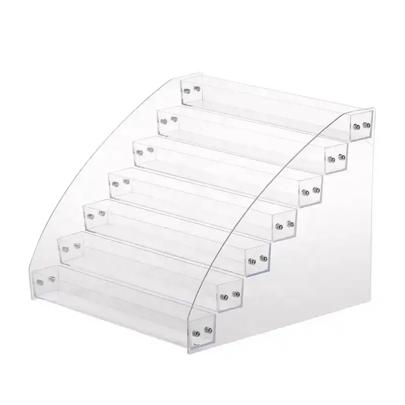 Manufacturer factory supplier  new arrival plexiglass transparent makeup holder clear acrylic nail polish display rack