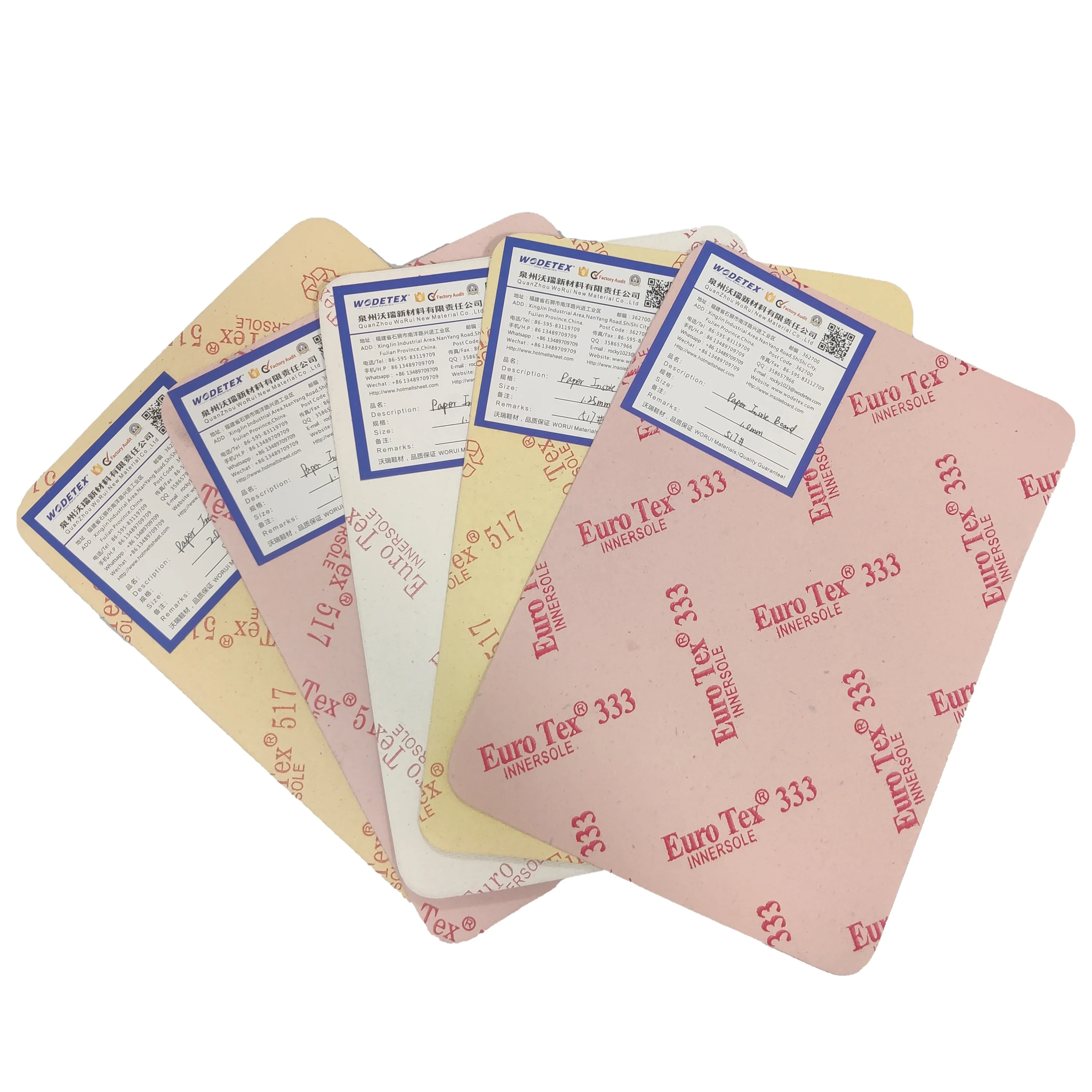 Good quality Paper Insole Board with Cellulosic Pulp Material Sheets