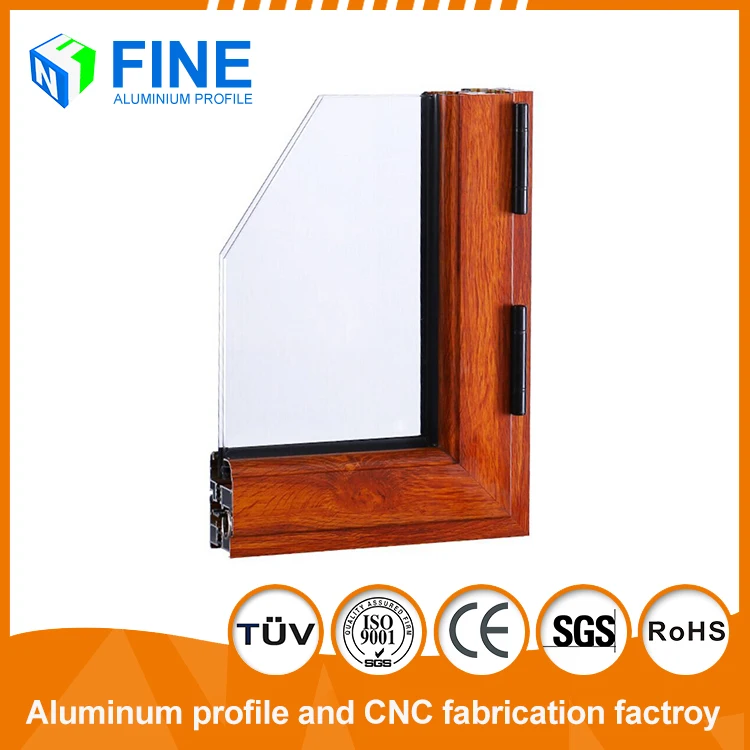 OEM Supplier Double Glass Windows Impact Windows Aluminium Casement Window Profiles