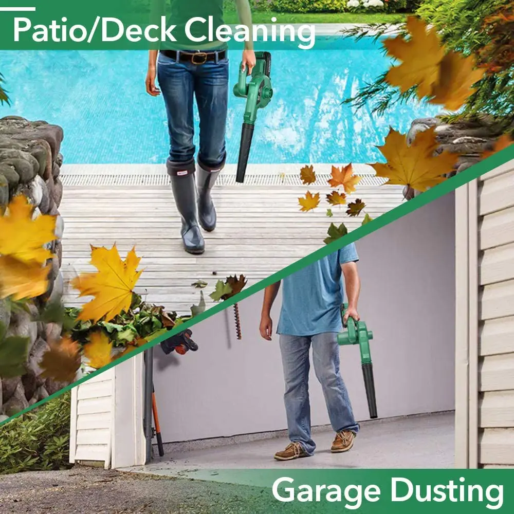 21V 2.0-4.0ah Cordless Li-ion Battery Air Leaf Blower Vacuum Blower