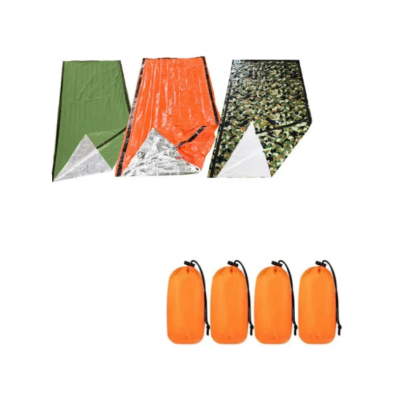 Polar Everest NEW windproof Waterproof Emergency Survival portable camping accessories Mylar sleeping bag for climbing hiking