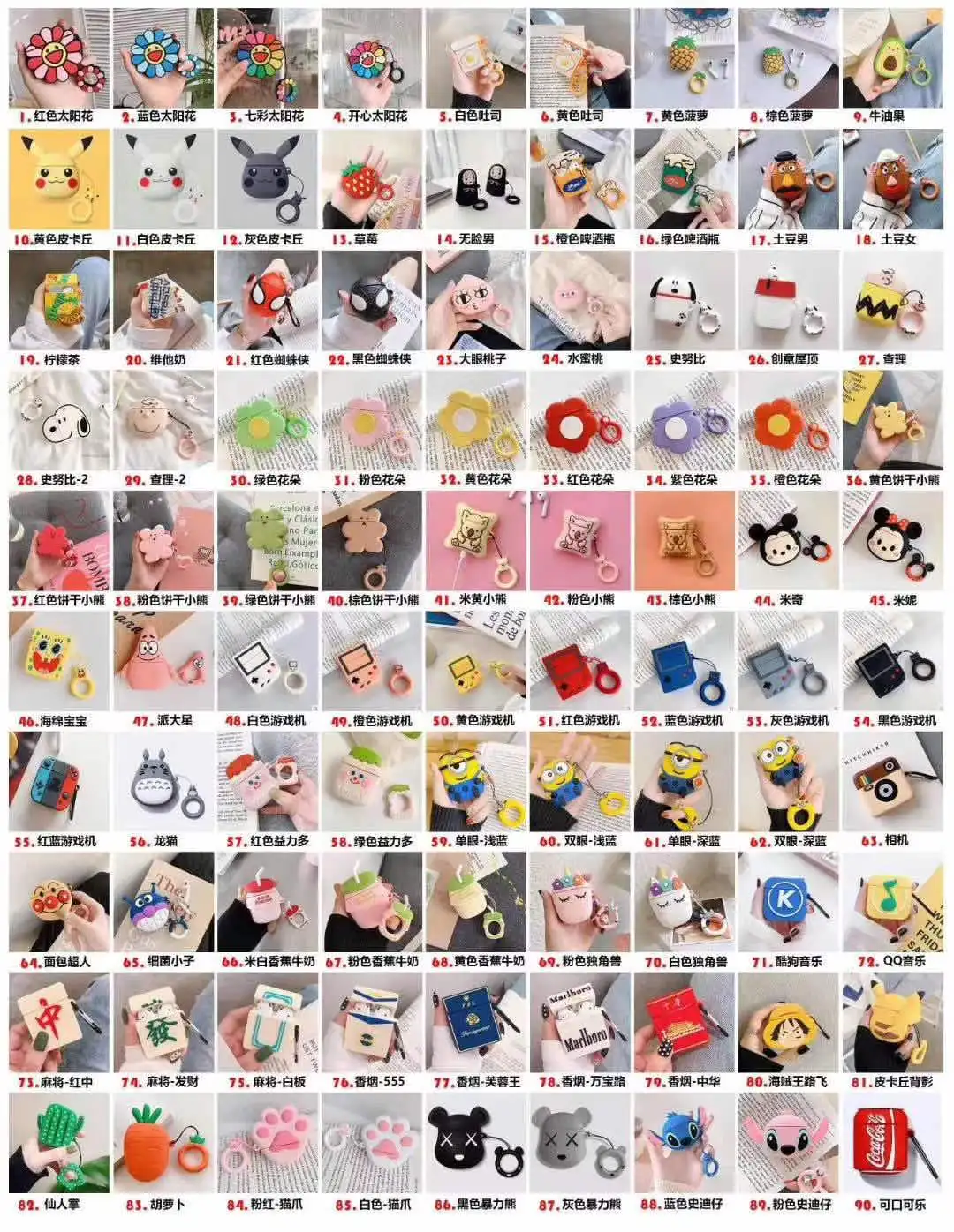 Factory direct sales custom Designer earphone accessories for pro and pods fashion protective case All styles are welcome to buy
