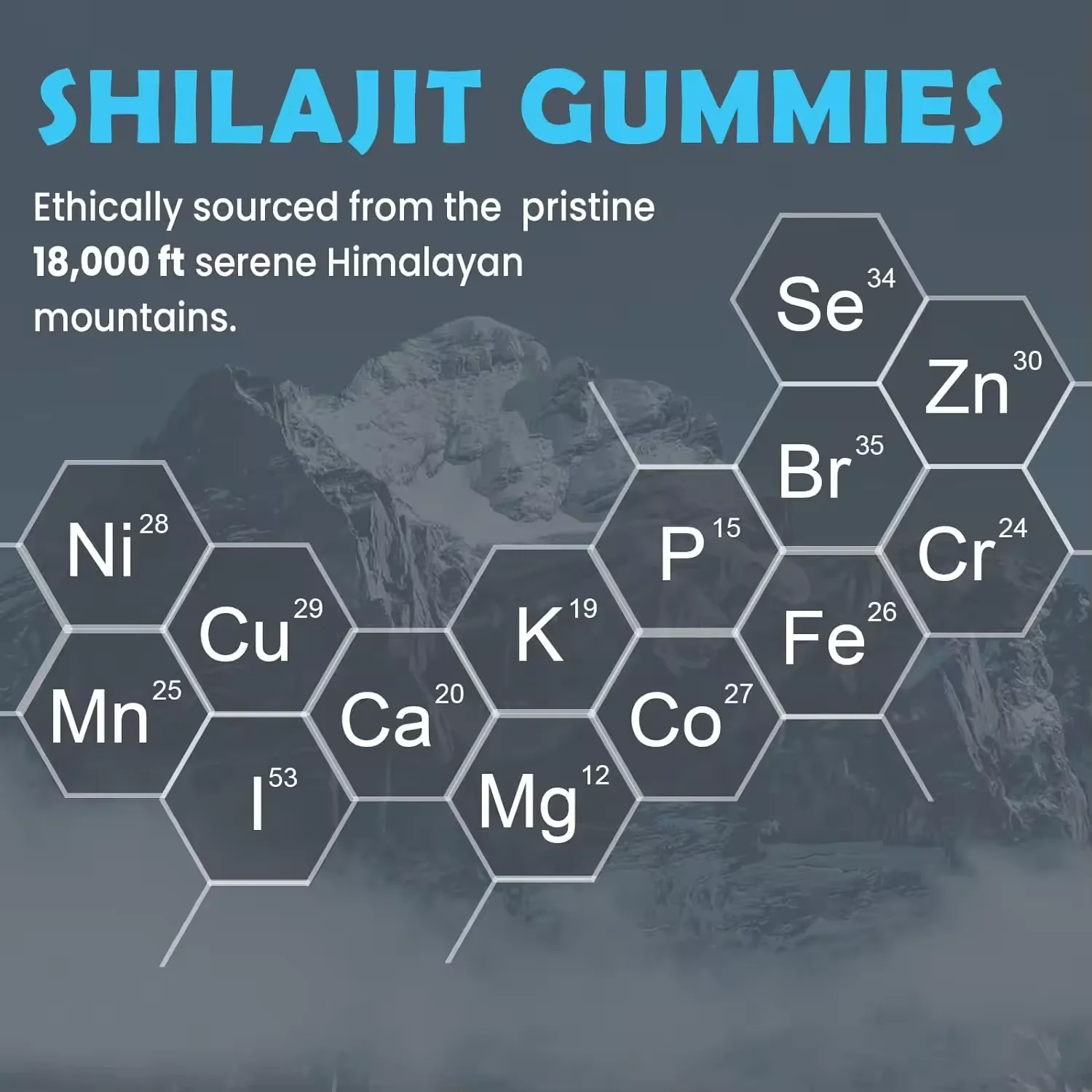 Hot Sale Private Label Shilajit Gummies with Ashwagandha Natural Himalayan Shilajit Providing Energy Immune System