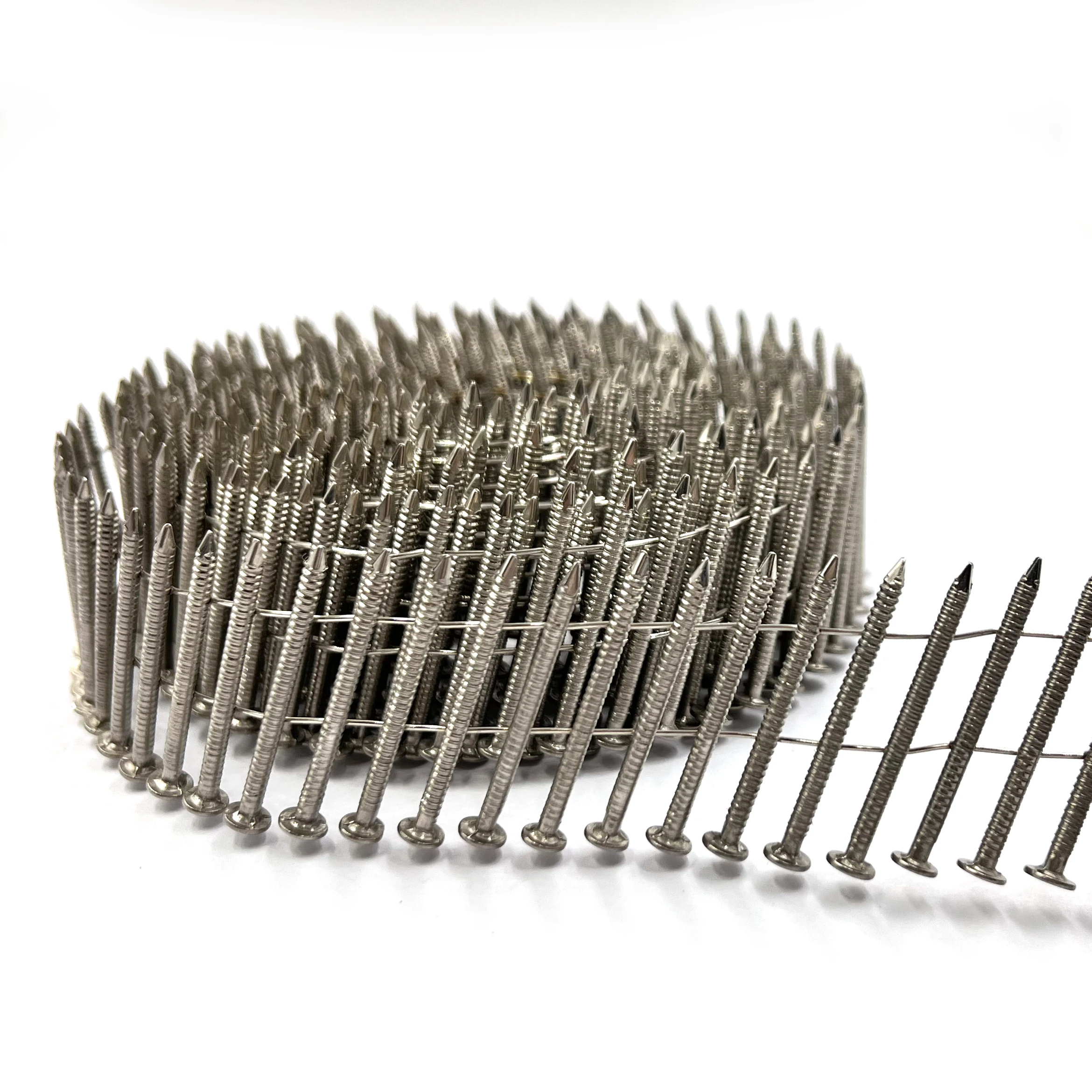 Pallet wire coil siding nails Hot Dip Galvanized shank roofing coil framing nails