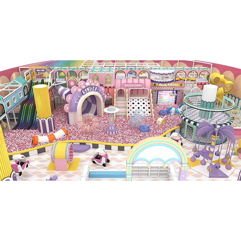 Modular Children Candy Jumping King Soft Foam Indoor Castle Playground For Kids