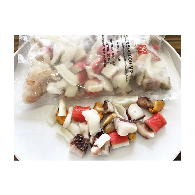 Popular Sale Frozen Seafood Mix Products Contain With Squid, Mussel & Crab meat To USA