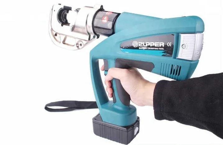 Zupper BZ-400 Battery Cu 16-400 mm2 Hydraulic Cable Crimping Connector Nose Cordless battery power Crimping Tool