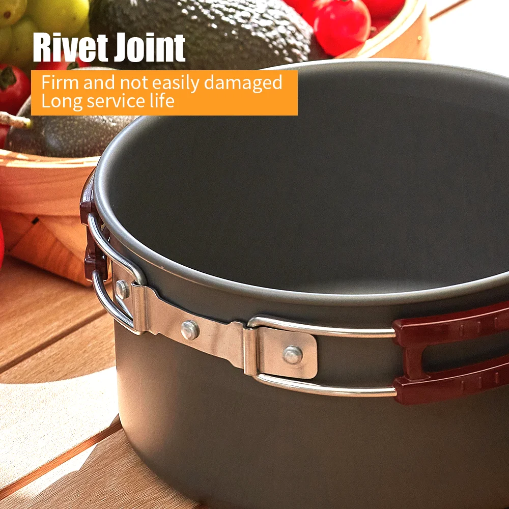 Factory Price Easy To Clean Durable Outdoor Camping Cookware Camping Cooking Ware Set