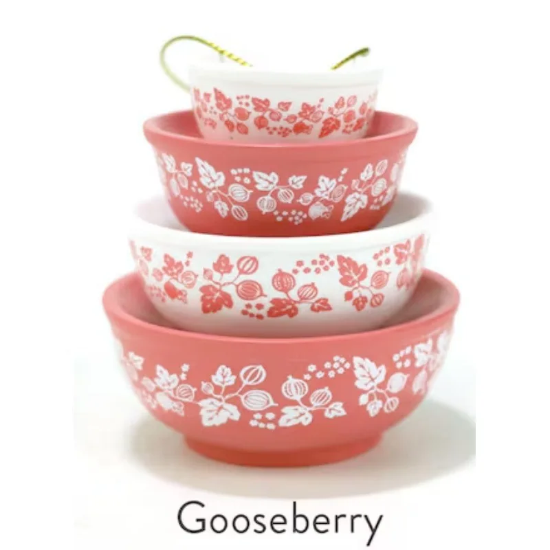 Stack Bowl Christmas Ornament Stacking Bowls Miniature Resin Bowl Stack Ornament Christmas Ornaments Xmas Tree Hanging Decor