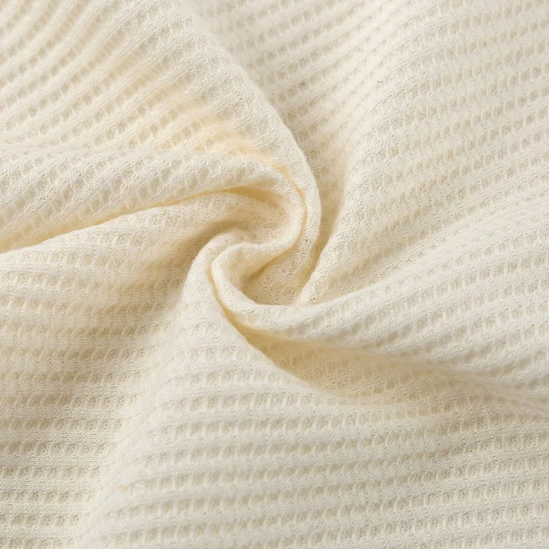 KH014-hemp органический хлопок Вафельная Ткань 180gsm для джемпер свободного покроя, домашняя одежда, банный Халат