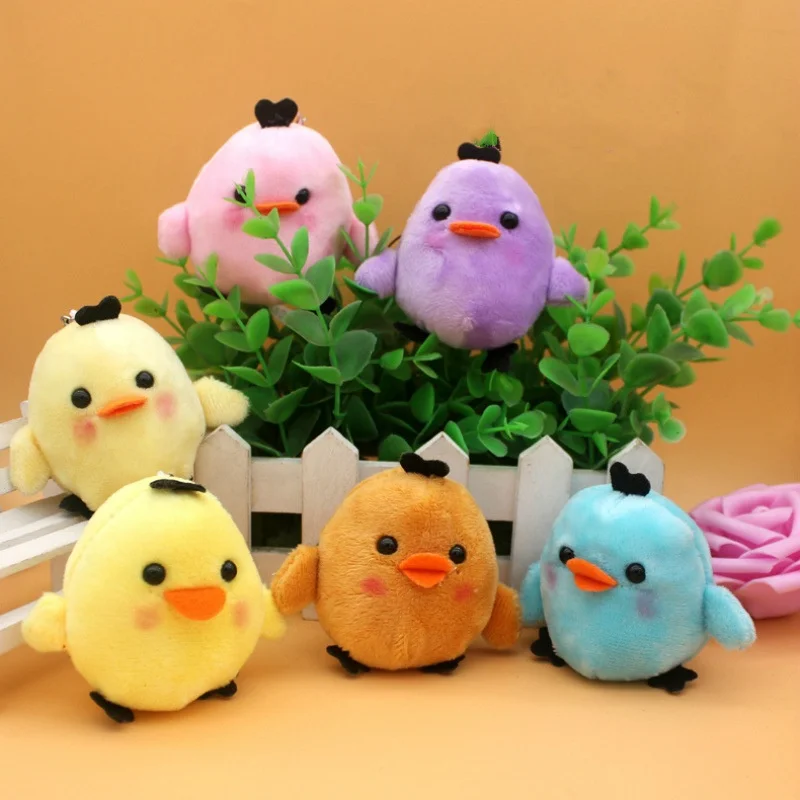 hot selling 6CM small plush chicken keychain cheap price promotional gift soft chicken plush toy