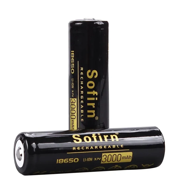 Sofirn Rechargeable 3000mAh 18650 Battery Pre-charged 3.7V Li-ion 18650 Cell Rechargeable Batteries for LED Flashlight