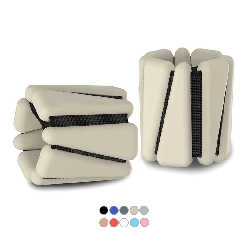 RTS 4 фунта риса желтый Регулируемый Вес-подшипник фитнес-тренировки руки ноги запястья Вес лодыжки силиконовый взвешенный браслет браслеты