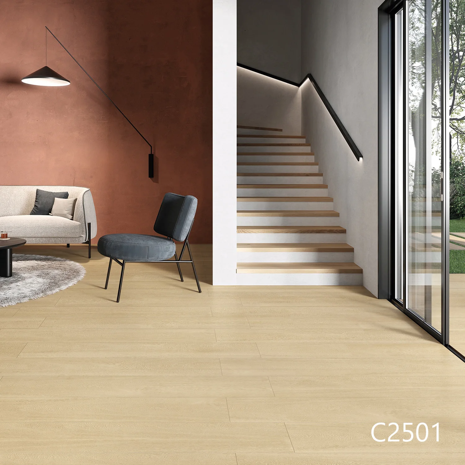 Kitchen 250x1500 Wood Effect Design Porcelain Decorative Ceramic Tile for Floor