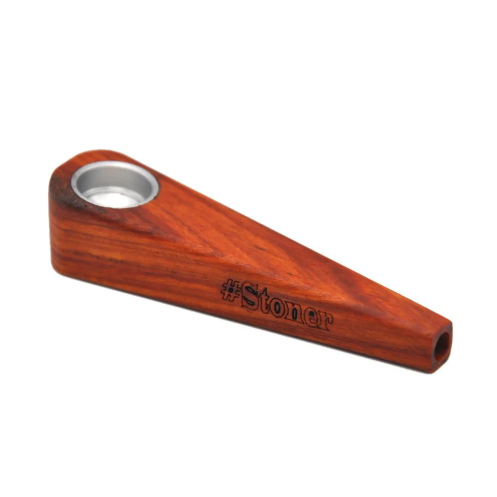 Bamboo Color Wood Smoking Pipes Portable Smoking Pipe Herb Tobacco Pipes Grinder