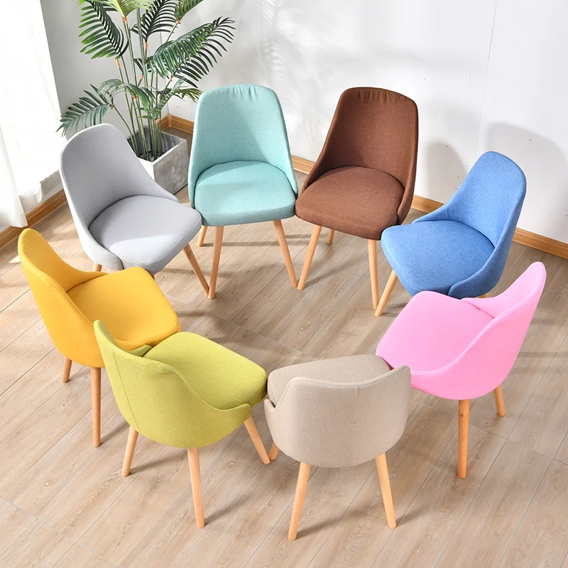 Simple Facial Pine Solid Wooden Meeting Restaurant Dining Laboratory Chair