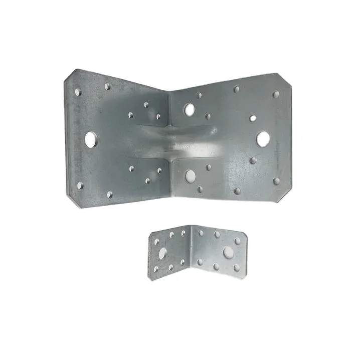 Factory wholesale steel stamping zinc plating wall mounting angle bracket for wood