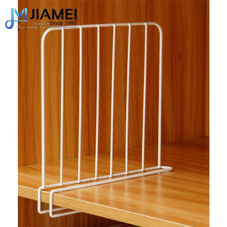 JIAMEI Closet Organizer Metal Shelf Divider Separator For Storage In Bedroom Bathroom