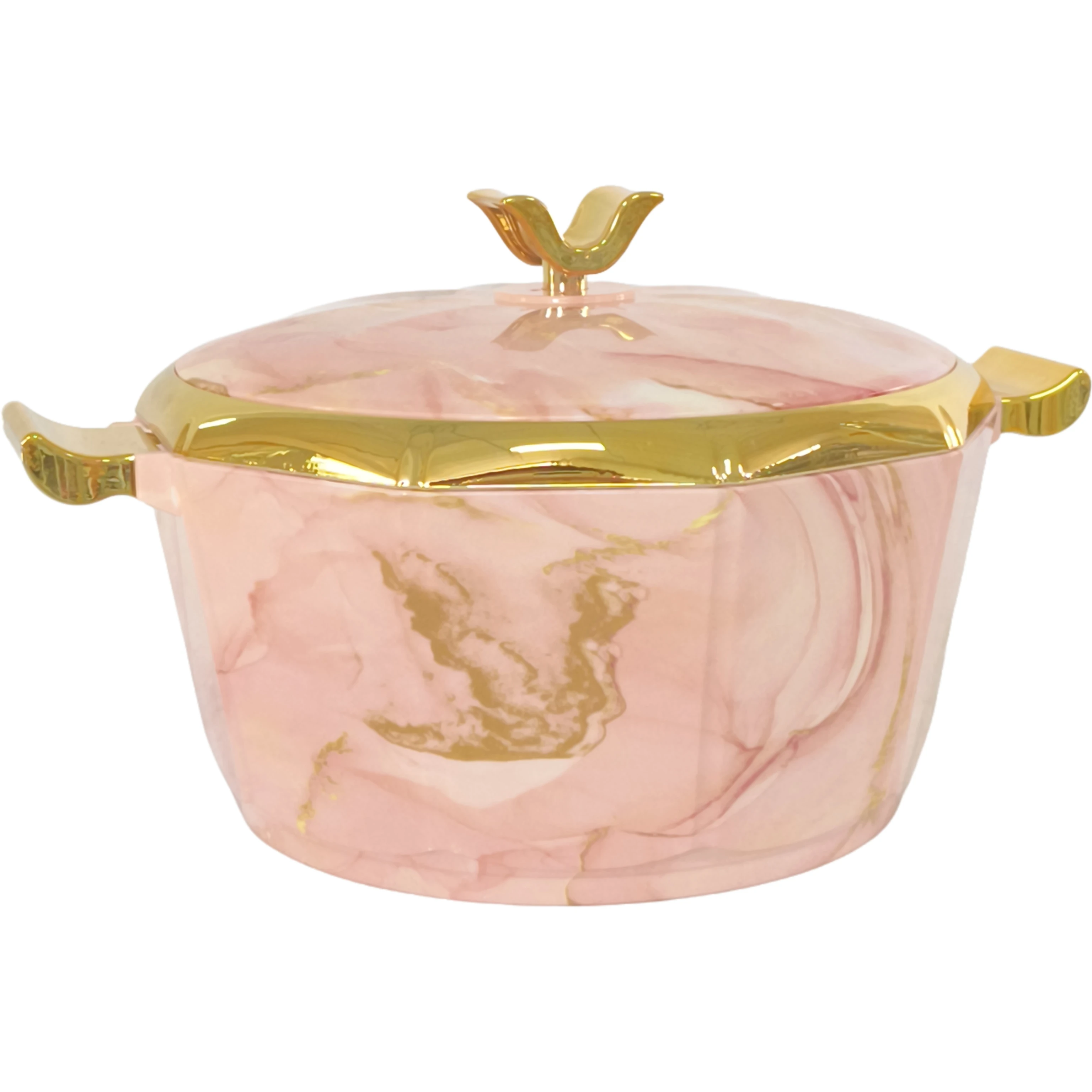 2024 Wholesale round Insulated Metal Food Container Set 2L+2.5L+3L Kitchen Africa Food Warmer Casserole