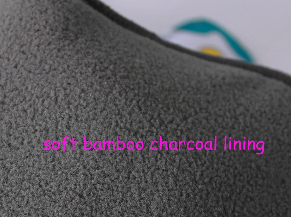 Absorbent AIO cloth diaper reusable all in one diaper nappy bamboo charcoal gusset additional insert for heavy wetter night