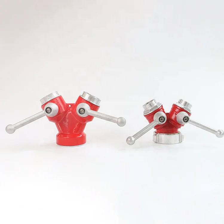 
Factory supply aluminum or brass safety equipment rescue tools red paint finished fire water divider 