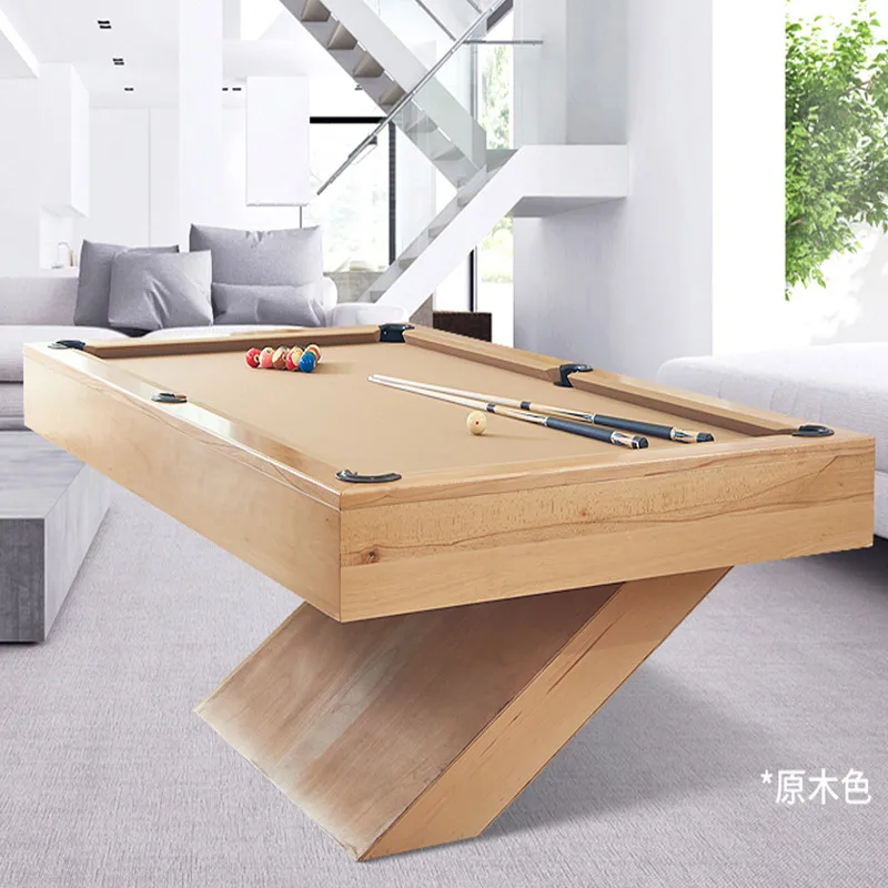 High end white color Pool Sport and Solid wood Rail Material billiard table