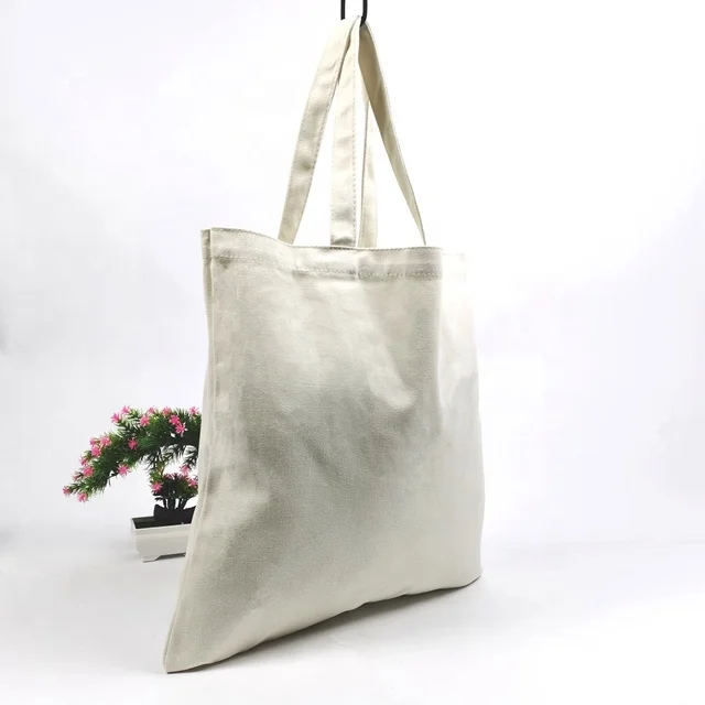 Cotton Canvas Shopping Tote Bag Canvas With Zipper Cotton Image Printed Bag White Fabric Tote Bags Blank Canvas