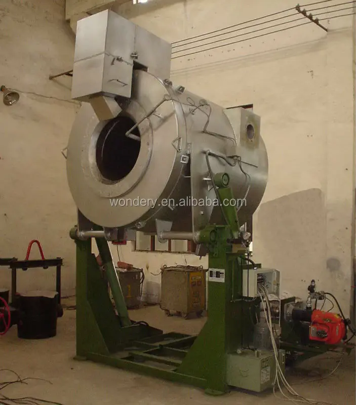 Гидравлический опрокидывание природного газа тигель алюминий UBC плавильной печи