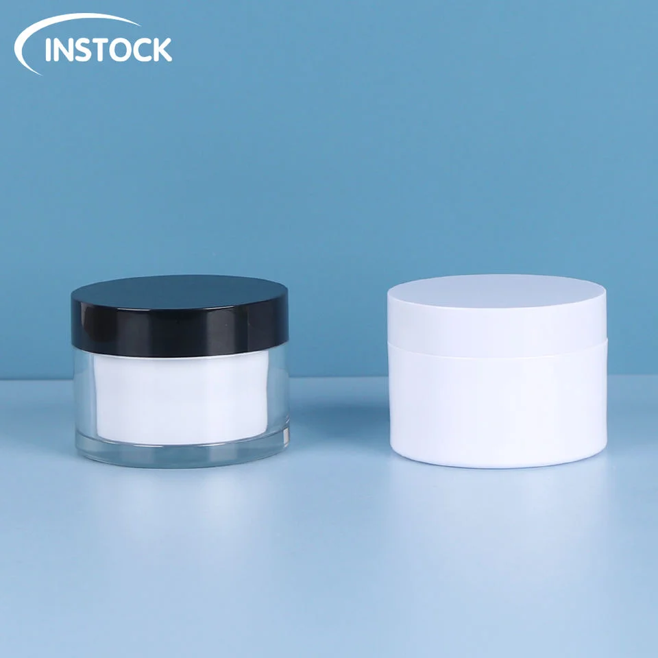 Manufacturer Customized Body Cream Plastic Packaging Jar 80/100/120ml White Plastic Pet Cosmetic Jar Cream Jar Pet Bottles