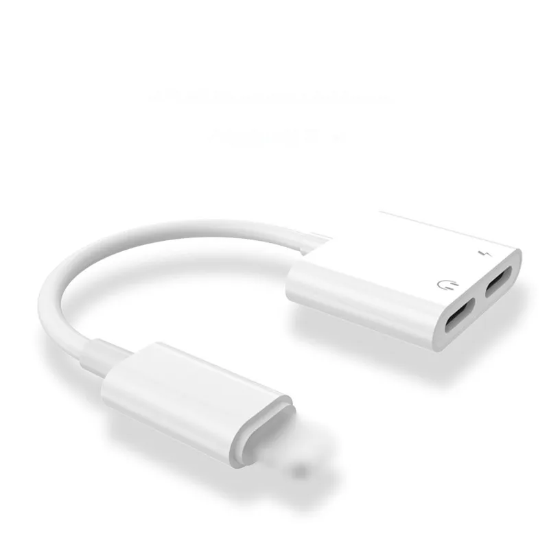  Адаптер 2 в 1 для iPhone 7 6 8 11 X XR Pro 12 адаптер наушников Lightning/3 5
