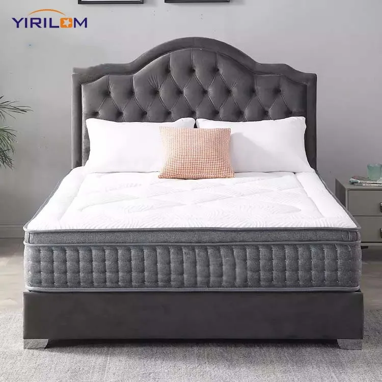 JM30  Foshan factory supplier  5 star hotel top level King Queen size pocket spring mattress for King Queen size double bed use
