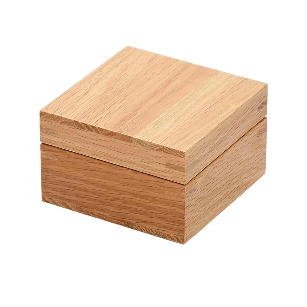 Natural Unfinished Wood Gift Packaging Box With Lid