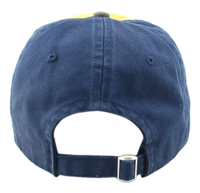 
100% Cotton washed distressed vintage customized felt woven patch applique sport baseball dad cap hat 