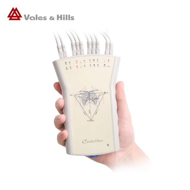12 lead resting ECG cables electrodes electrocardiogram machine price